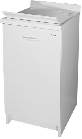 Giordanoshop Mobile Lavatoio 45x50x85cm Anta ASSE in Termoplastico Montegrappa Edilla Bianco Destra