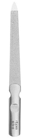 nippes Solingen Saphirnagelfeile aus Federstahl | 13 cm | Edelstahlgriff | Schonendes Feilen der Nägel | Feilen von Kunstnägeln | Verhindern von Nagelbruch und Spliss