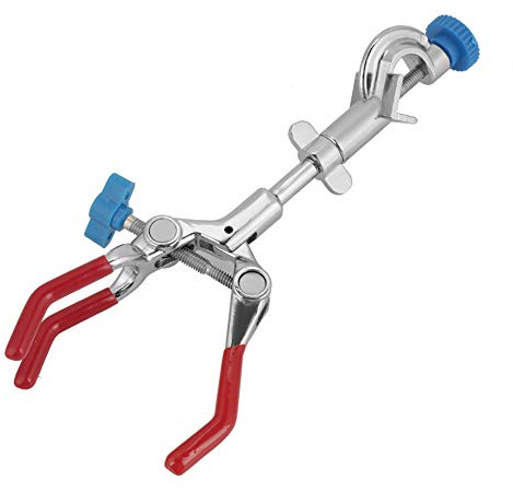 Ouitble laborklemmen, Verstellbare Laborständer-Rohrkolbenklemme, 22 Cm Labor-Reagenzglas-Kondensator, Laborhalter, Gummibeschichteter Kopf Für Experimente