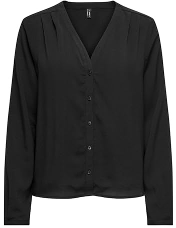 Onlnova Life VIS L/S Malou TOP SOLID, svart, S
