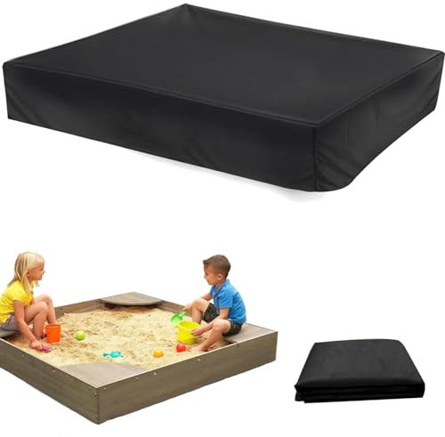 Sandkasten Abdeckung,120 * 120cm Sandkastenabdeckung Plane,Schutzhülle für Sandkasten,Square Sandkastenabdeckung, Plane Sandkasten mit Kordelzug, Zum Schutz Von Kinderspielzeug