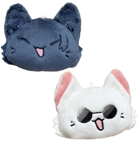 Anjinguang Gojo Satoru/Geto Suguru/Nanami Kento Plüschfigur, Niedliche Katze, Schlüsselanhänger, Hängende Ornamente, Anime-Merch für Tasche, Rucksack, Dekoration, 10 cm, Raumdekoration
