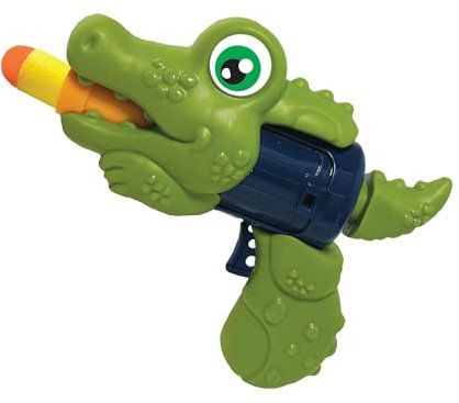 WildBlasterz - Alligator Toy Gun von Deluxebase Krokodil Soft Bullet Gun Toys Sicheres Blaster Gun Schießspiel für Indoor & Outdoor Spielzeug für Kinder