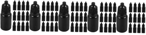 Healeved 120pezzi Bottiglie Contagocce Squeeze Per Colliri Oli Essenziali e Contenitori Impermeabili e Resistente Luce Per Viaggi e Uso
