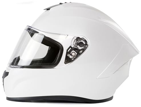 Retro-Motorradhelm, Integralhelm, Motorradhelm, Visier, DOT/ECE-Geprüft, Vintage, Klassisch, Integralhelm, Motorradhelm, Crashdeckel Für Männer Und Frauen C,XS/53-54CM