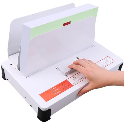 IUBGFTO Thermo-Bindegerät für A4, elektrischer Buchbinder, 1-50 mm Bindestärke, für Ausschreibungen, Versicherungsverträge, Berichte, Dokumente, Rechnungen, Ordner