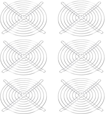 PATIKIL 145mm Fan Finger Grill, 6 Pack Metal Grill Protector Guard Fan Protective Cover for 17251mm Exhaust Fans Equipment Computer DIY