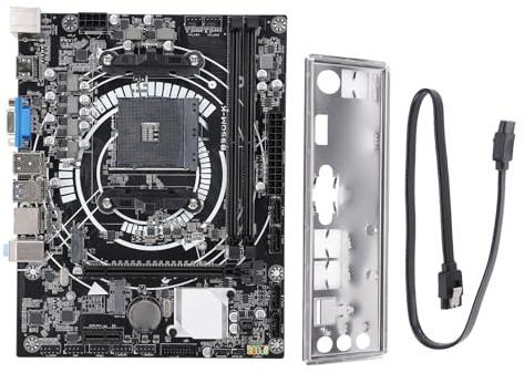 Carte mère CHEOTIME pour Ordinateur, Carte mère Gaming DDR4 64 Go NVME M.2 PCIe 3.0 USB 3.0 VGA Gigabit LAN ATX pour Ryzen 5 5600X 9 3950X 7 5800X B350M K