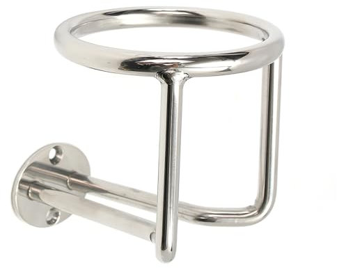 HEJIGOOD Portabicchieri in acciaio inox 316 di grado marino per yacht, montabile per barche, camper, auto, 12 x 11 cm, diametro 9 cm