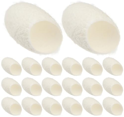 CLISPEED Bolas De Seda Natural Para Exfoliar El Rostro 100 Unidades Tamaño Compacto Herramienta De Belleza Para Cuidado Facial Piel Suave y Limpieza Profunda Uso Diario