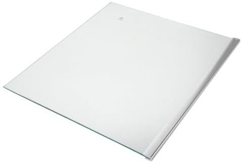 Kisangel Estante de Vidrio Templado para Refrigerador 300X290 MM Borde Recubierto Bandeja Divisoria Transparente para Congelador y Almacenamiento de Alimentos Frescos Reemplazo para