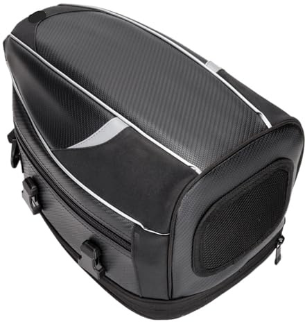 ZFIHAV Helmtasche Motorrad-Helmtasche, wasserdicht, for Reisen, Fahrer, Gepäck, große Kapazität, Helmtasche FüR Motorradhelm, Fahrradhelme(Black)