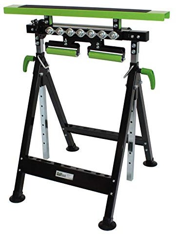 TRUTZHOLM Multifunktions-Arbeitsbock Rollenbock höhenverstellbar Klappbock V-Rollen klappbar 200 kg Werktisch 4in1 platzsparend