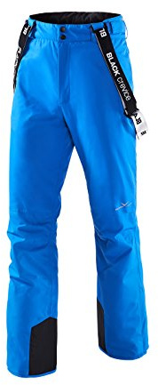 Black Crevice Herren Skihose I Männer-Skihose Größen I Skihose mit Hosenträgern I atmungsaktive Herren-Snowboardhose I Wind- & wasserdichte Herren-Schneehose