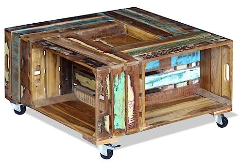 vidaXL Couchtisch Beistelltisch Wohnzimmer Tisch Kaffeetisch Teak Palisander Massivholz