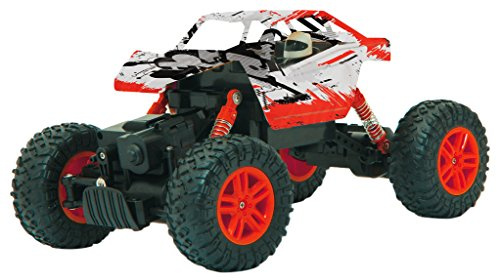 JAMARA 410054 Hillriser 1:18 Crawler 4WD 2,4GHz-2 Antriebsmotoren, Allrad, gefedertes Fahrwerk, Spur einstellbar, vom Chassis entkoppelte Achsen, Extreme Verschränkungsfähigkeit