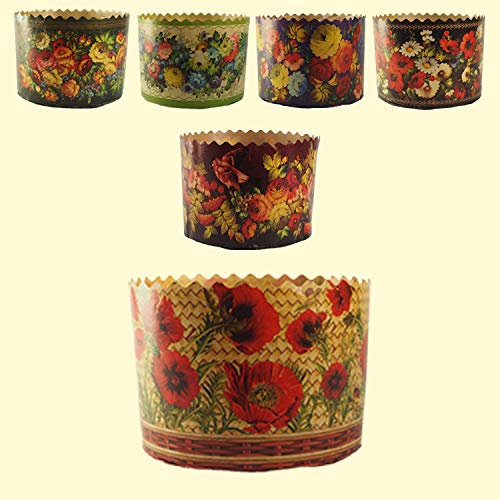 Backform für Osterkuchen Blumen H-8,5 cm, D-13cm, Panettone