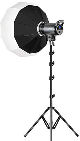GVM LED Videoleuchte Softbox, APP-Steuerung 100W 3200K-5600K LED Videobeleuchtung, Bowens LED Fotostudio Dauerlicht, LED Videolicht für Fotografiestudio, YouTube Film Video Studioset, Key light