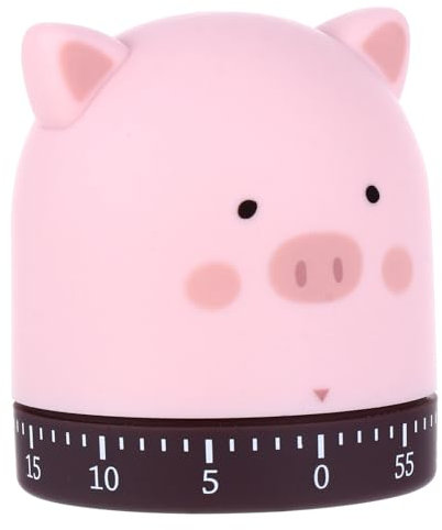 YARNOW Küchenuhr Timer Kochen Countdown 60 Minuten Eieruhr Mechanische Alarm Erinnerung Figur Ornament für Home-Office-Dekoration