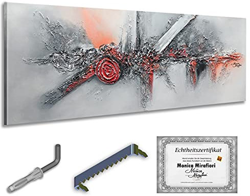 Monica Mirafiori I 100% HANDGEMALT I Gemälde Astronomy I 160x60cm | Gemälde Handgemalt | Acrylgemälde | Sehr Großes Acrylbild I Moderne Kunst I Kunstbilder