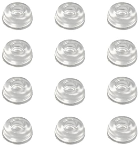 VBNZBK 12 Pièces Tampon Siliconet, TPieds en Caoutchouc Antidérapants pour Meubles, Mini Butée en Caoutchouc Anti-dérapante en Silicone Anti-Bruit pour Protection Murale de Tiroir de Porte D'armoire