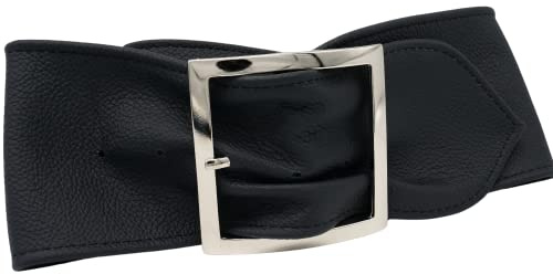 AnnaMatoni Damen Gürtel Ledergürtel Premium weiches Soft Nappa Leder 8cm breit Damen Taillengürtel echt Leder Made in Germany Damen Hüftgürtel Taillengürtel Leder Gürtel Breit