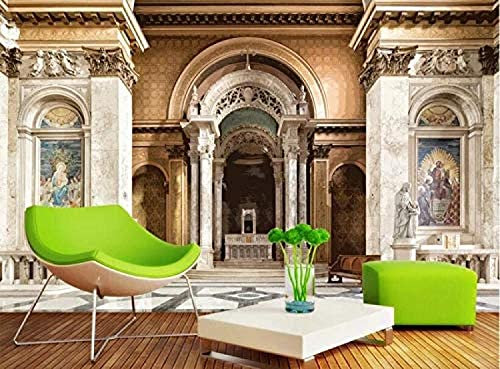 Porta In Pietra Con Pilastro Romano In Stile Europeo Murale Peel And Stick Carta Da Parati Autoadesiva Rimovibile Grande Adesivo Foglio Decorazione Murale Stampa Immagine Immagine 250 x 175 cm (LxA)