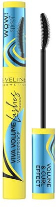 Eveline Cosmetics Viva Full Lashes Wasserdichte Volumen-Mascara - Lang anhaltende Formel mit Silikonbürste für Verlängerung und Verdichtung - 10ml
