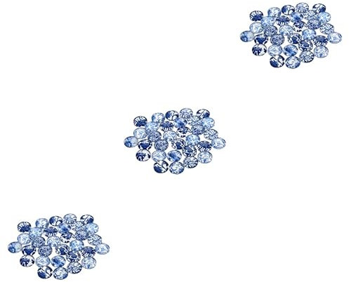 COHEALI 90stücke Bunte Porzellan Glaskabochons Runde Glas-patch-elemente Für Schmuckdesign Für Ohrringe Uhren Und Kreative Bastelprojekte Und Einfach Zu Verwenden