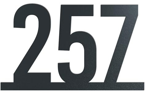 Westerwerk Moderne Hausnummer online kaufen - Hausnummernschild Linie Design aus Edelstahl für Ihr Zuhause