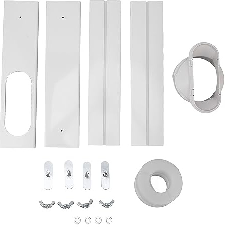 Hztyyier Kit de Ventilation de Fenêtre pour Climatiseur Portable, Accessoire de Refroidissement Optimisé pour Panneaux en PVC, Déflecteurs Mobiles sans Précédent