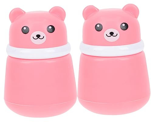 Gogogmee 2stücke Puder Puff Box Niedliche Bären-design Geeignet Für Babypuder Und Körperpuder Für Empfindliche Für Sommeranwendungen