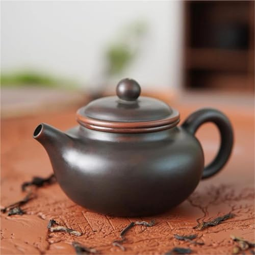 Juegos De Tazas De Té Tetera De Cerámica, Antigua Barro Mineral Crudo, Con Colador, Regalo Colección Té, 120ml, Puro Hecho A Mano, Qinzhou Nixing Juego De Té De La Tarde