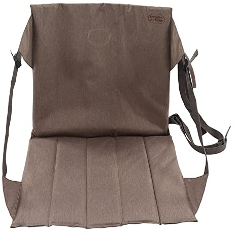 LjwZekyrnt Coussin de siège Pliable, clôture Triangulaire, Poche arrière en Maille, résistant à l'usure, Coussin de Chaise Portable pour randonnée et pêche