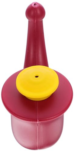 KICHOUSE Pot pour Irrigation Nasale Rouge Grande Entrée en Plastique, Base Plate pour Lavage Nasal, pour Personnes Allergiques et Congestionnées