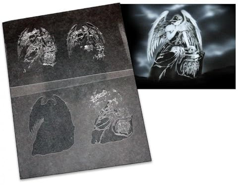 UMR-DESiGN AS-024 Engel Step by Step Schablone für Acryl, Airbrush, Spray, Lacke und Wandfarbe