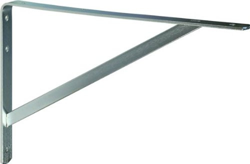 IB-Style - Support d'étagères de Charges Lourdes 10 pièces 330 x 500 mm Fait de Acier - argenté