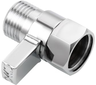 CIENCIA Duschkopf Absperrventil Messing Shut-Off Ventil G1/2 Zoll für Dusche Chrom, AV016C
