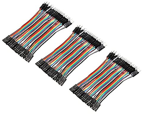 Aihasd 3PCS 120P 10cm Male-Female Jumper Wire Cable Jumper for Arduino