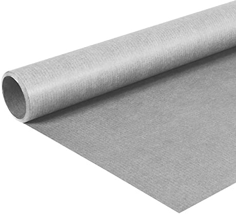 Clairefontaine 195732C Rolle (färbiges Kraftpapier, 10 x 0,7 m, 65 g, PEFC, ideal für Ihre Bastelprojekte) 1 Stück grau