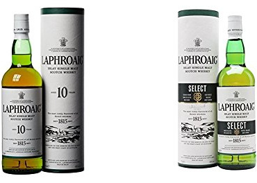 Laphroaig Select Islay Single Malt Scotch Whisky avec étui, Whisky Écossais 40% - 70cl & 10 ans Islay Single Malt Scotch Whisky avec étui, Whisky Écossais 40% - 70cl