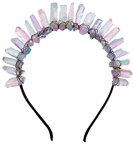GRACEART Kristall Quarz Tiara Meerjungfrau Krone Stirnband