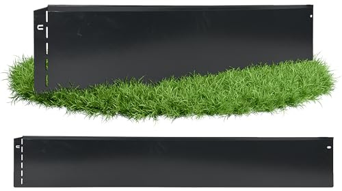 GartenAZ Rasenkante anthrazit 103x13cm, Nutzlänge 25 m | Flexible Rasenbegrenzung aus Metall, beschichtet & feuerverzinkt, Rasen- & Beetabgrenzung, Beeteinfassung, robust & langlebig
