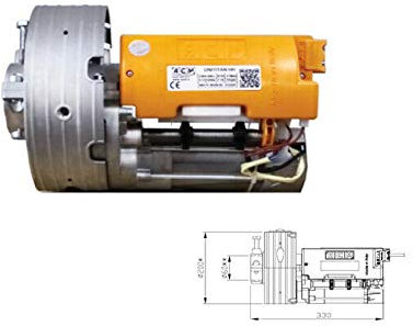 MOTORE SERRANDA SARACINESCA AUTOMATISMO COMPLETO 170 KG AVVOLGIBILE NO FRENO