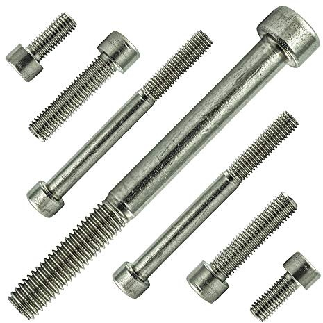 AGBERG - M3 x 60 mm Zylinderschrauben mit Innensechskant und Teilgewinde - Zylinderkopfschrauben [20 Stück] aus Edelstahl A2 V2A, rostfrei - DIN 912 (ISO 4762)