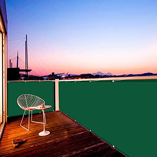 Goodming Sichtschutz Balkon 85x950cm, Balkonverkleidung Innen, Mit Ösen und Kordel - in div. Größen & Farben, für Terrasse Garten Zaun, Windschutz UV-Schutz.