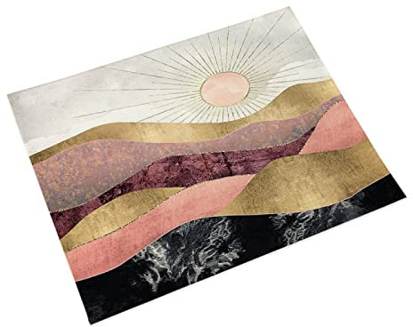 Salvamanteles Individuales Sol Dorado Salvamanteles Individuales Mesa Juego de 2 manteles Individuales Lavables Antimanchas Antideslizante Resistente Al Calor bajoplatos Lino 45x30cm