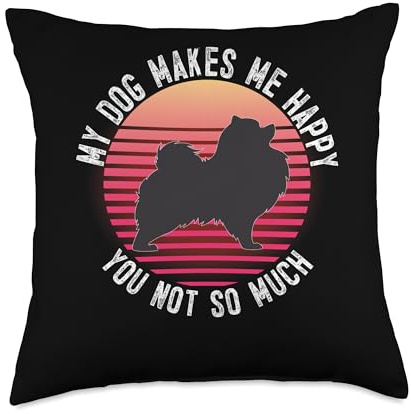 Pomeranian Pom-Dog Throw Pillow