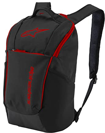 Alpinestars Defcon V2 Rucksack, Tagesrucksack für Wandern Reisen Städtetrips, Reiserucksack für Herren und Damen, Backpack Sportlich, Ultra-leicht Daypack, Laptop Rucksack, 13.6 L, Schwarz/Rot
