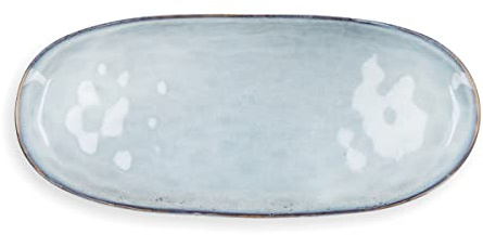 Quid Fuente de Cocina Boreal Cerámica Azul (36 x 16 cm) (Pack 2X)